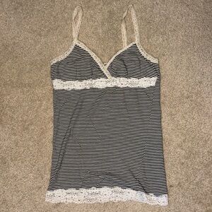Poof Excellence Women’s Striped Tank Top, Large, Some Wear and Tear (See Pics)